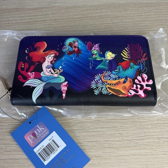 Danielle Nicole Disney Ariel The Little Mermaid Under the Sea Zip-Around Wallet - Picture 1 of 2